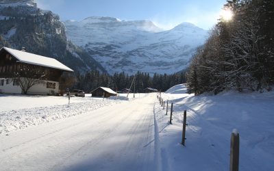 dans la neige aux Diablerets (novembre 2025)
