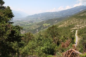 vue sur la vallée du Rhône