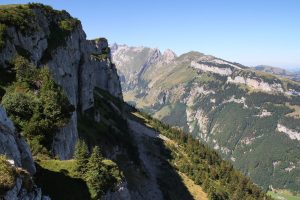 vue sur la partie nord de l'Alpstein