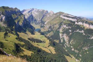 vue sur la partie nord de l'Alpstein