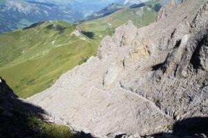 sur la montée de l'Aeugi