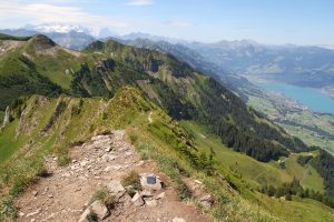 sur la crête ... au loin les Alpes bernoises