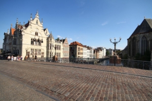 Gand: sur le pont Sint-Michiels