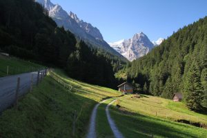 en montant vers la Grosse Scheidegg