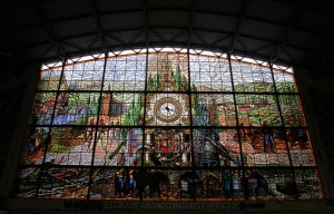dans la gare de Bilbao