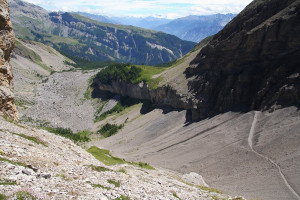 la combe des Andins (et les deux chemins de descente)
