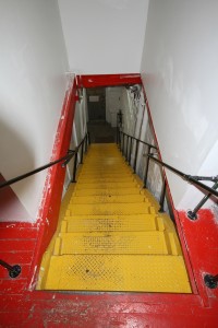 l'escalier pour arriver au loft