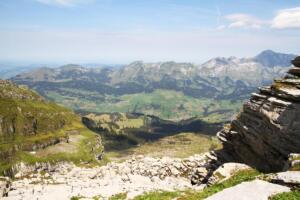 en montant à l'Hinderrugg