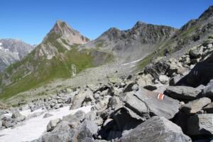 vue sur col du Névé de la Rousse