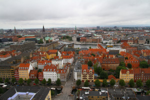 Copenhague du haut de la Vor Frelsers Kirke