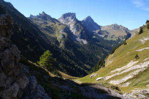 depuis le col ...
