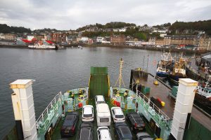 sur le ferry à Oban