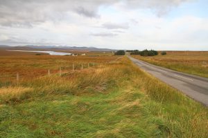 au bord de la A838 en direction de Calanais