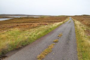 sur Pentland Road en direction de Stornoway