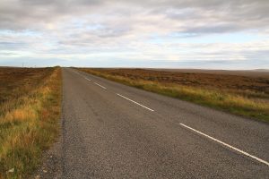sur la A857 en direction de Butt of Lewis