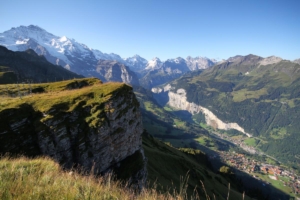 La vallée de Lauterbrunnen depuis le Männlichen