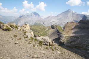 vue depuis l'sur l'Entschligegrat (vers le Sud)