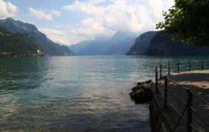 au bord du lac des 4 Cantons à Brunnen