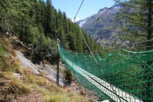 pont tibétain sur l'Erlebnisweg 