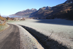 sur la route entre Grandvillard et Lessoc