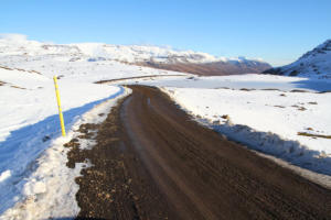 sur la 953 en direction du Mjóifjörður