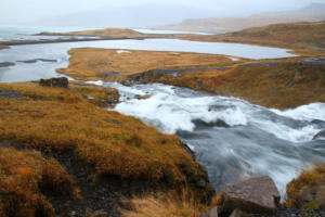 Grundarfjörður dans le fond