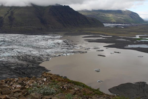 langue glacière du Skaftafelljökull 
