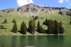La Palette d'Isenau depuis le lac Retaud