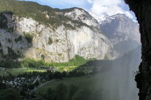 derrière la Staubbachfall