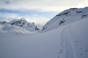 dans la montée du Daubenhorn 