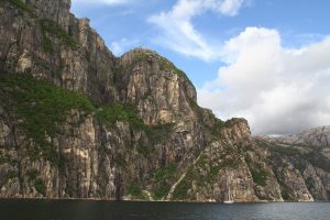 Lysefjord: Preikestolen (en haut à gauche)