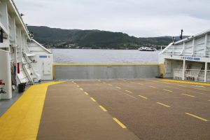 sur le ferry entre Hjelmelandsvågen et Nesvik
