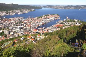 Bergen depuis Fløyen