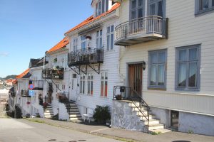 Bergen, en redescendant depuis Fløyen