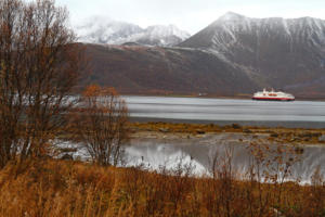 l'Hurtigruten sur le Risøysundet