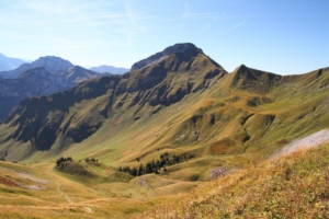 la Pointe de Bénévent depuis le col de Bise