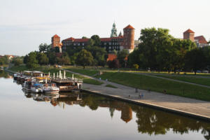 Cracovie : château Wawel et la Vistule