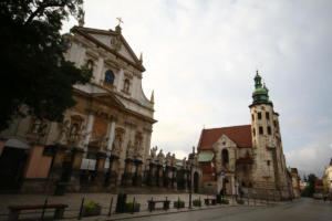 Cracovie : rue Grodzka, Eglise Saints-Pierre-et-Paul, Eglise Saint André