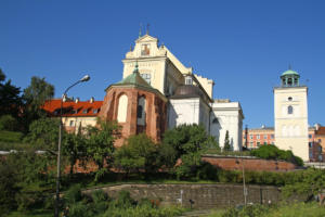 Varsovie : Église de Sainte-Anne et Taras Widokowy