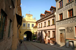 Lublin : rue Grodzka et porte Grodzka