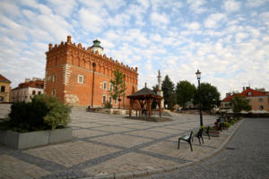 Sandomierz : le Rynek et l'hôtel de ville