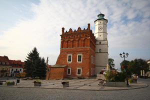 Sandomierz : le Rynek et l'hôtel de ville