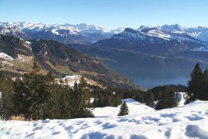 vue sur Gersau et le lac des Quatre-Cantons