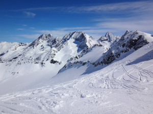 la descente sur le glacier de Pièce