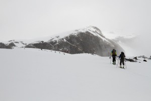 l'arrivée à la cabane