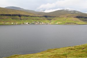 Haldarsvík depuis la route (Eiðisvegur) vers Eiði