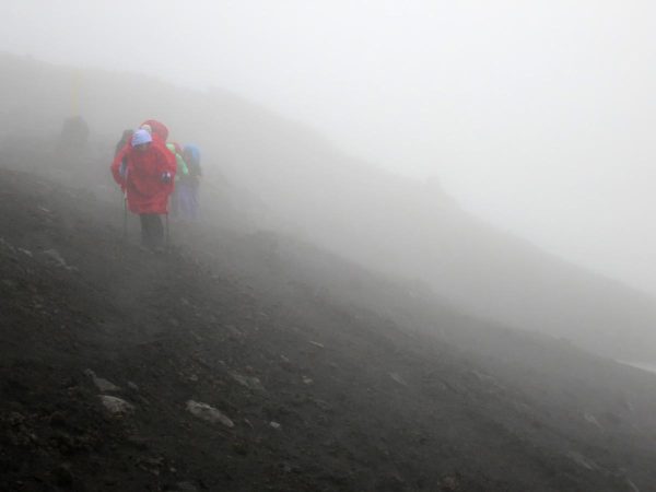 sur les coulées de lave de l'eruption de 2010  