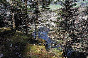 le lac de Moron depuis le sentier Pillichody