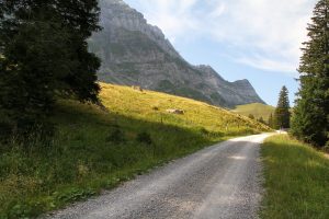 arrivée à l'alpage de Potersalp